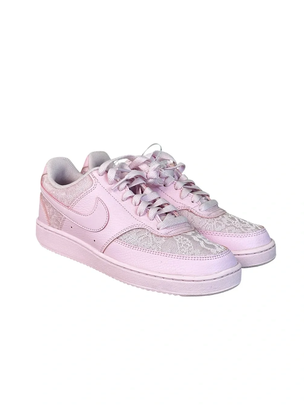 Nike Court Vision Low Women’s Pink Floral Sneakers Size 7.5